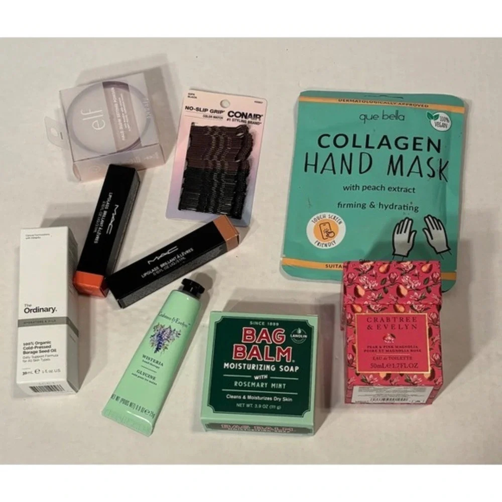 MAC Crabtree & Evelyn Women's Beauty Box New Makeup Skincare Fragrance Bundle